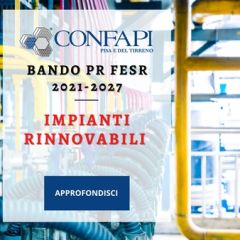 Bando PR FESR 2021-2027: impianti rinnovabili